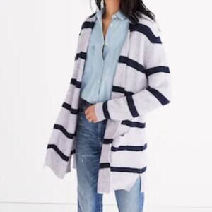 Madewell size XS merino wool alpaca woman's Striped Cardigan